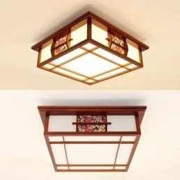 Retro Tre, Firkantet Taklampe Med Innfelt Tak