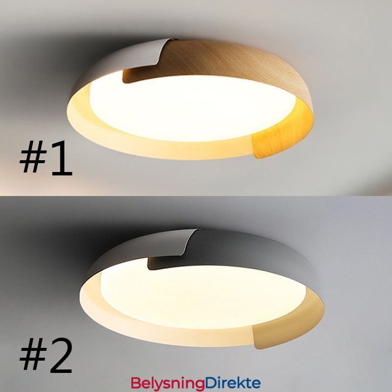 Moderne Taklampe I Akryl, Rund Taklampe