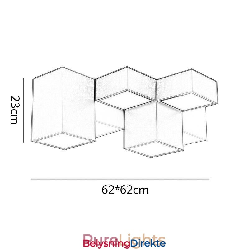 Moderne Taklampe Rubiks Kube Takbelysning