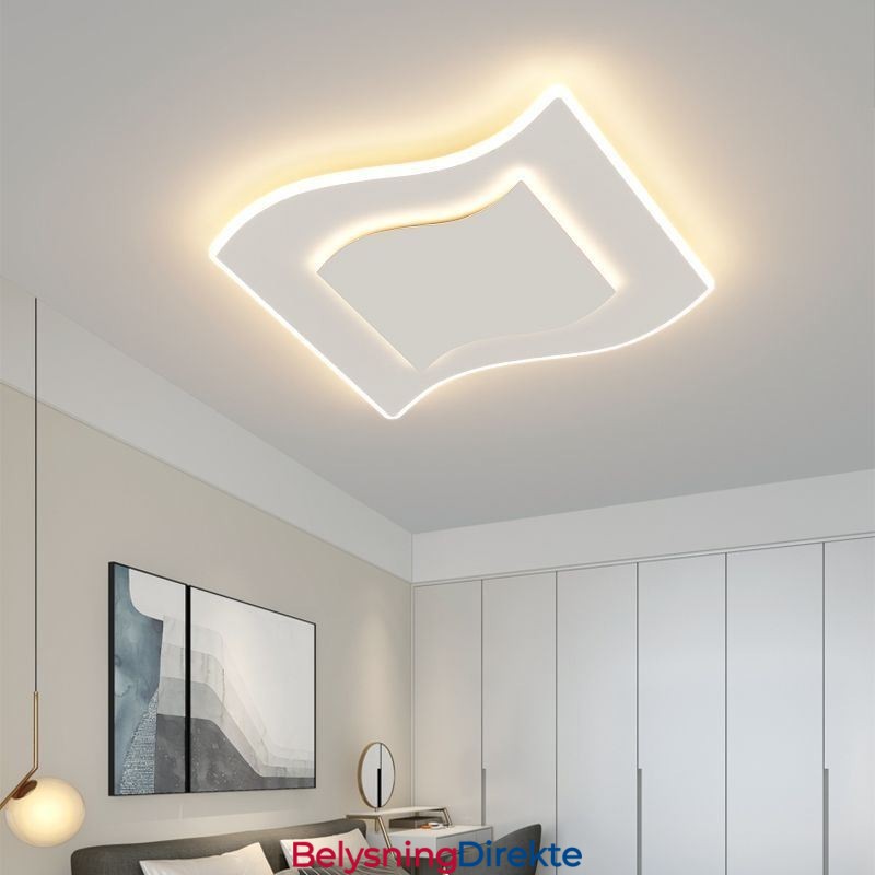 Moderne Taklampe Firkantet Akryl Taklampe