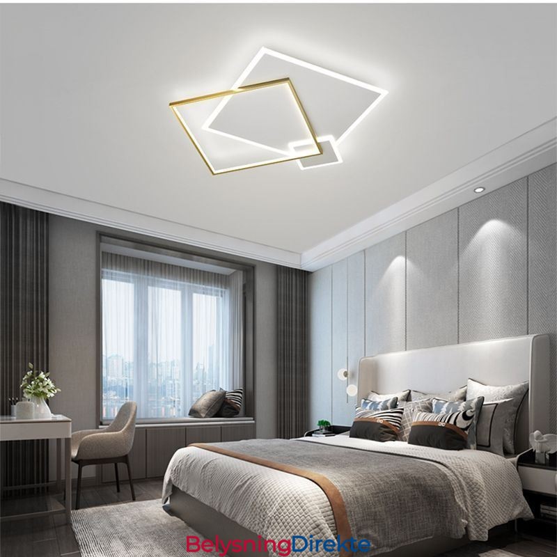 Moderne Taklampe Geometrisk Firkantet Taklampe