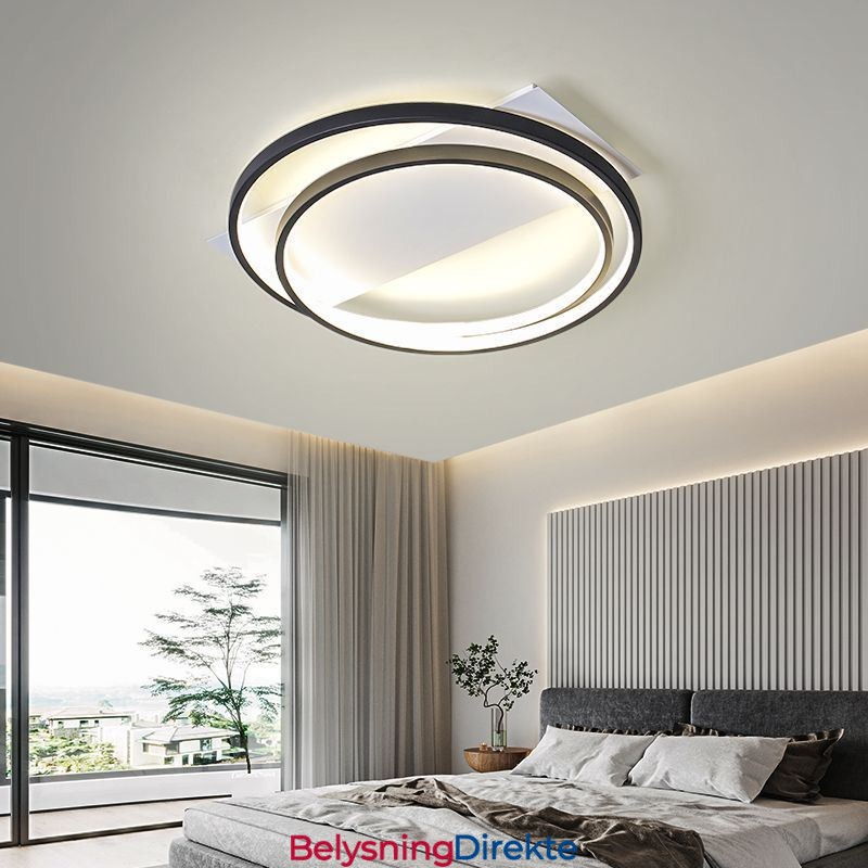 Moderne Taklampe Rund, Innfelt Taklampe