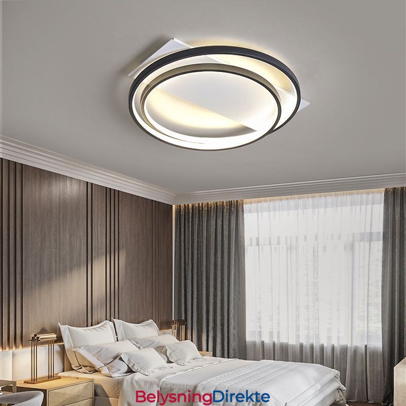 Moderne Taklampe Rund, Innfelt Taklampe