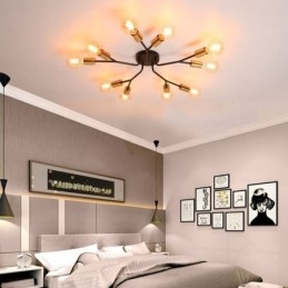 Moderne Taklampe I Svart Vintage-Stil