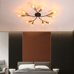 Moderne Taklampe I Svart Vintage-Stil