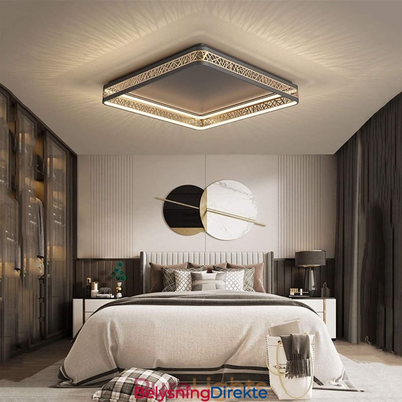 Taklampe Fuglerede Firkantet Lampe Moderne Armaturer