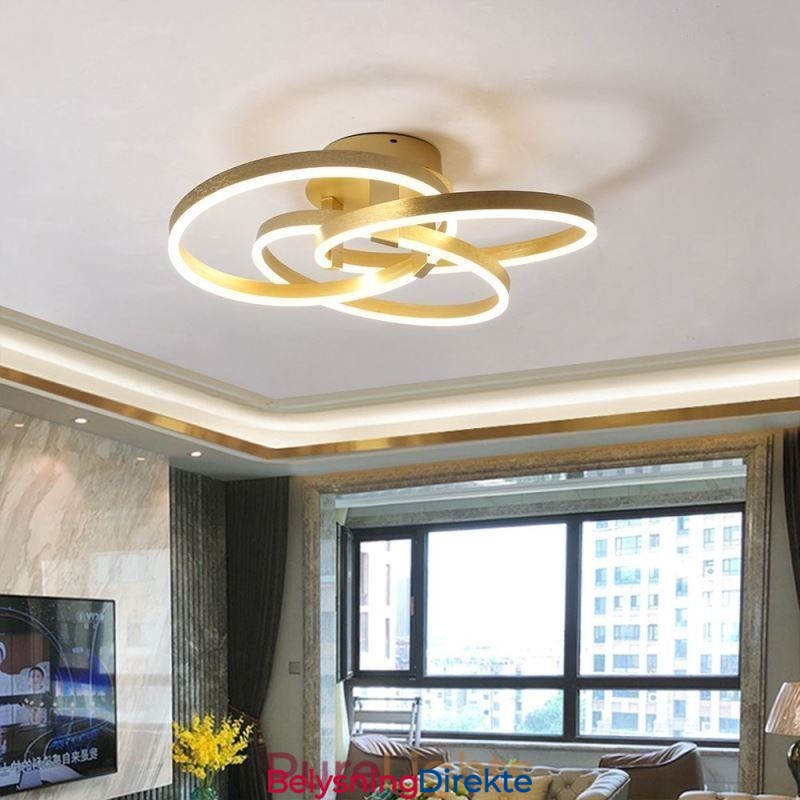 Moderne Taklampe Med 3 Ringer