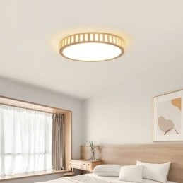 Japansk Lampe I Tre I Taket