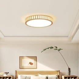 Japansk Lampe I Tre I Taket