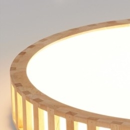 Japansk Lampe I Tre I Taket