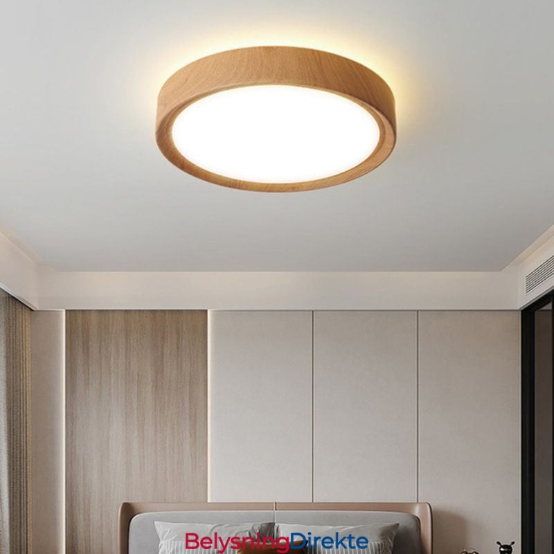 Japansk Taklampe I Tre