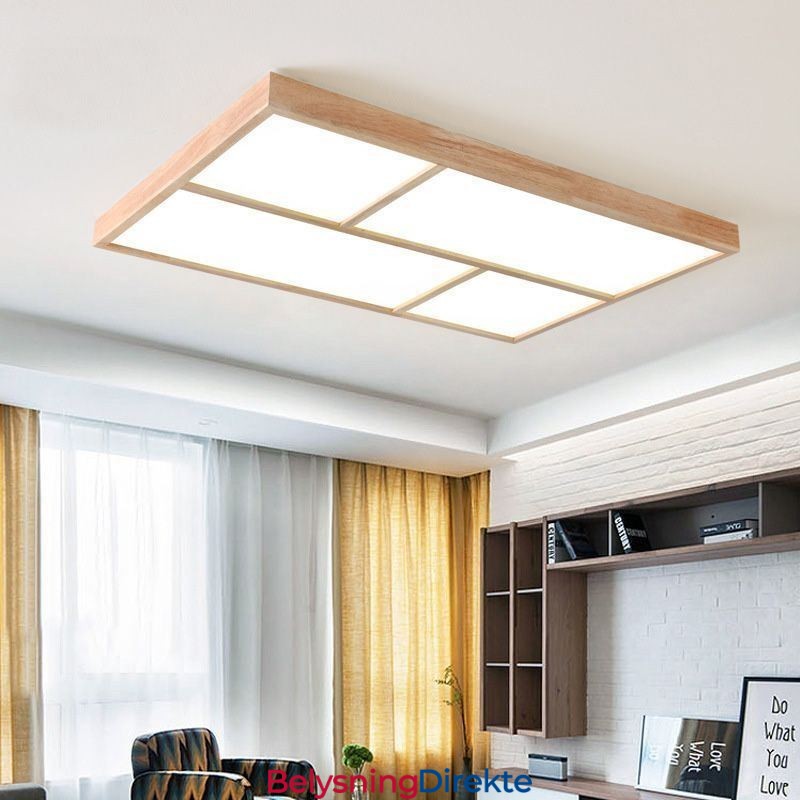 Moderne Taklampe Minimalistisk Trestil Innfelt Taklampe