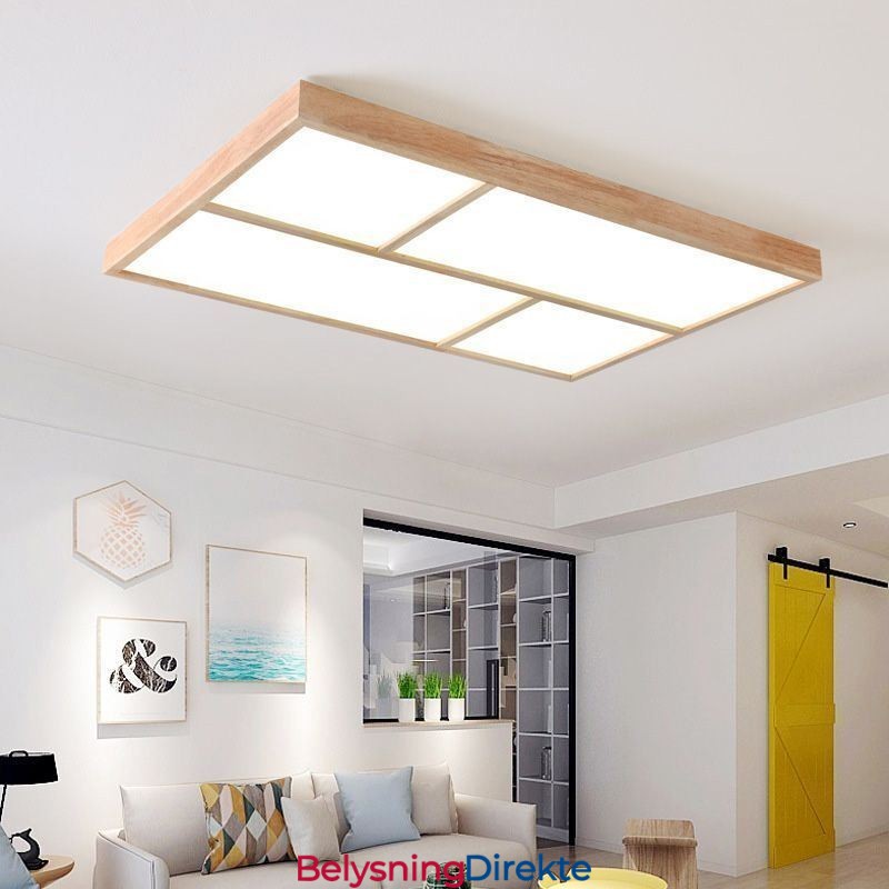 Moderne Taklampe Minimalistisk Trestil Innfelt Taklampe