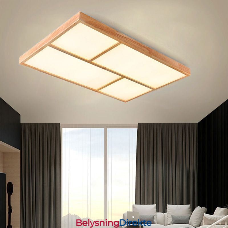 Moderne Taklampe Minimalistisk Trestil Innfelt Taklampe