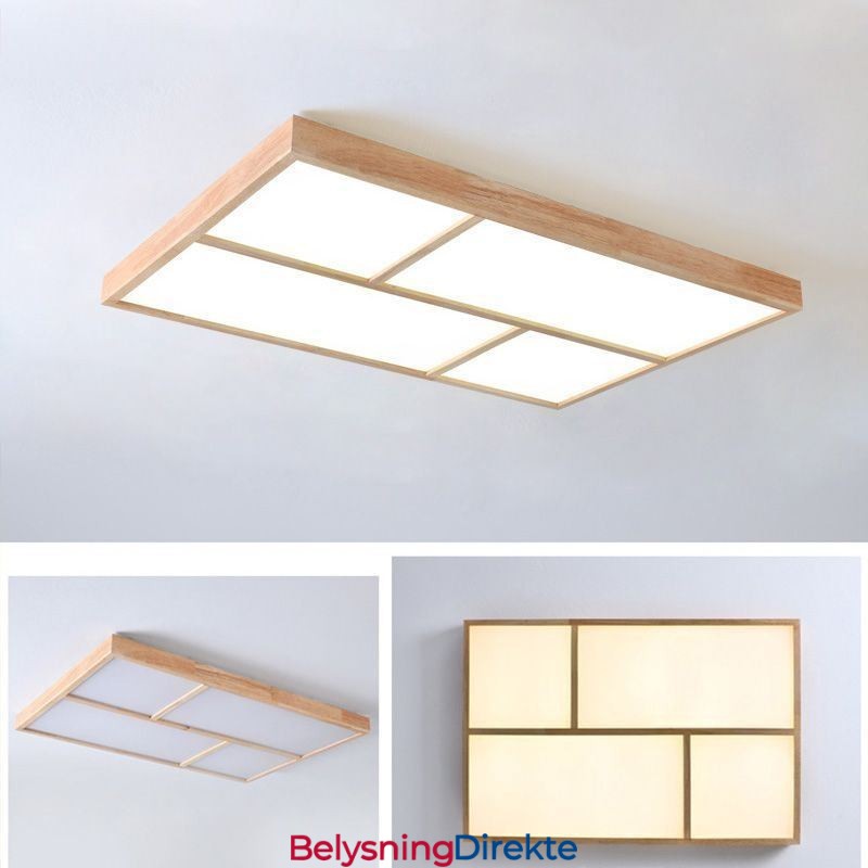 Moderne Taklampe Minimalistisk Trestil Innfelt Taklampe