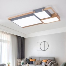 Moderne Taklampe Med Skjøting, Rektangulær Taklampe