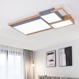 Moderne Taklampe Med Skjøting, Rektangulær Taklampe