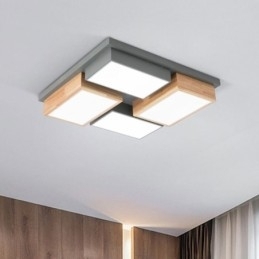 Moderne Taklampe Geometrisk Tretaklampe