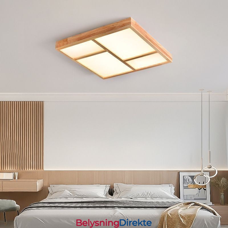 Japansk Akryl Taklampe Geometrisk Tre Taklampe