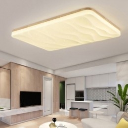 Japansk Akryl Taklampe Rektangulær Bølgepapp Taklampe