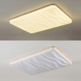 Japansk Akryl Taklampe Rektangulær Bølgepapp Taklampe