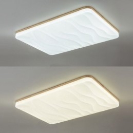 Japansk Akryl Taklampe Rektangulær Bølgepapp Taklampe