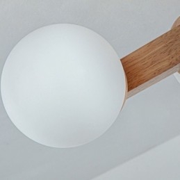 Japansk Taklampe I Tre, Magic Bean, Molekylær Taklampe