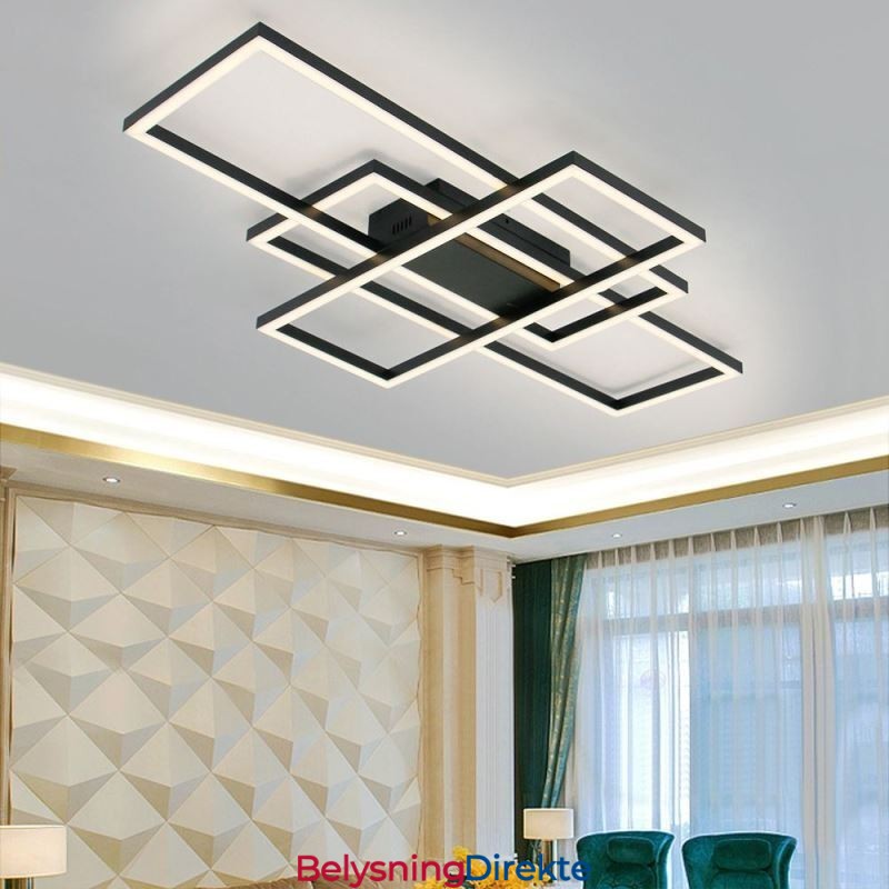 Moderne Taklampe Geometrisk Firkantet Taklampe