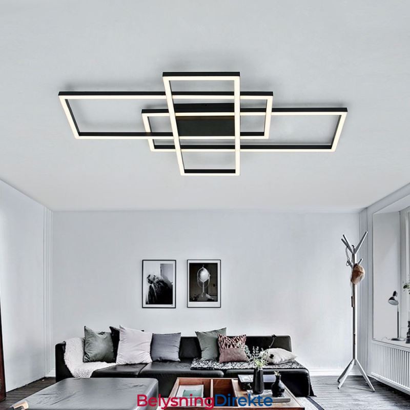 Moderne Taklampe Geometrisk Firkantet Taklampe