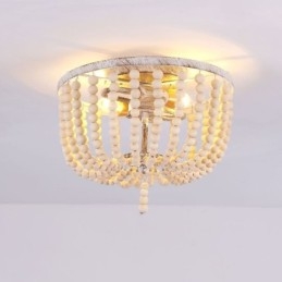 Treperlet Taklampe I Gårdshus Med Treperler, Innfelt, 3 Lysarmaturer