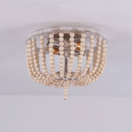 Treperlet Taklampe I Gårdshus Med Treperler, Innfelt, 3 Lysarmaturer