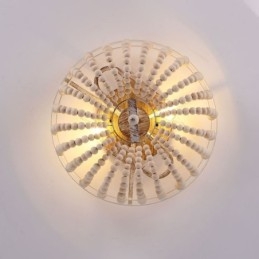Treperlet Taklampe I Gårdshus Med Treperler, Innfelt, 3 Lysarmaturer
