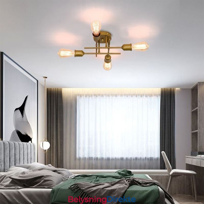 Innfelt Taklampe Med 4 Lysuttak