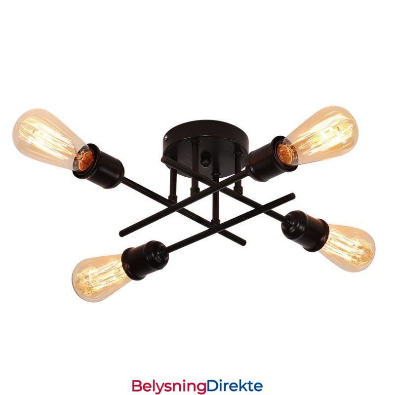 Innfelt Taklampe Med 4 Lysuttak