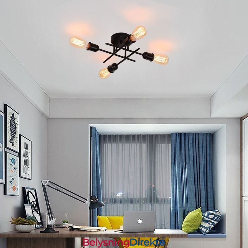 Innfelt Taklampe Med 4 Lysuttak