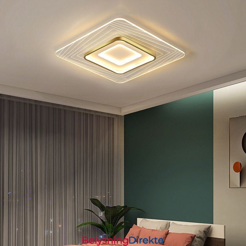 Taklampe Innfelt Firkantet Taklampe