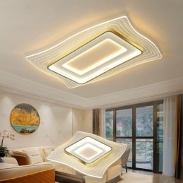 Moderne Taklampe, Innfelt, Firkantet Taklampe