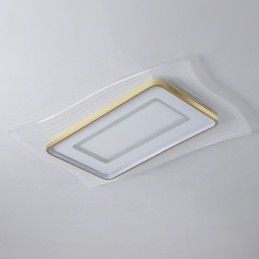 Moderne Taklampe, Innfelt, Firkantet Taklampe