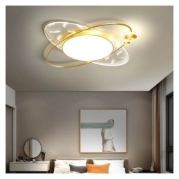 Moderne Taklampe Med Innfelt Montering Og Planetform
