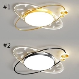 Moderne Taklampe Med Innfelt Montering Og Planetform