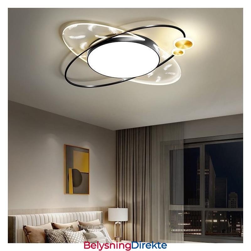 Moderne Taklampe Med Innfelt Montering Og Planetform
