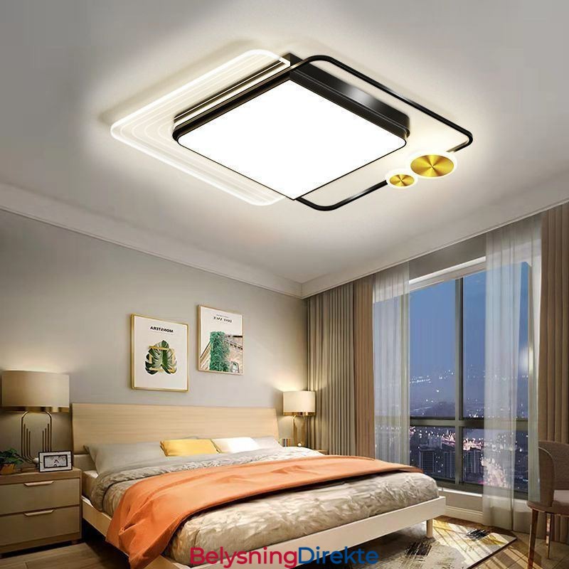 Nordisk Taklampe Firkantet Akryl Innfelt Taklampe