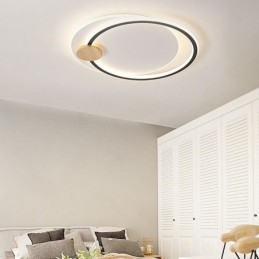 Moderne Innfelt Akryl Taklampe Med 2 Ringer