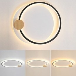 Moderne Innfelt Akryl Taklampe Med 2 Ringer