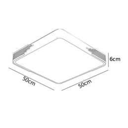 Moderne, Innfelt Taklampe, Firkantet Taklampe