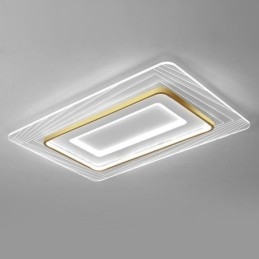 Rektangulær Innfelt Taklampe Minimalistisk Akryl Ultratynn Taklampe
