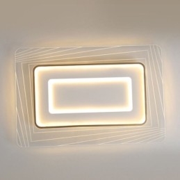 Rektangulær Innfelt Taklampe Minimalistisk Akryl Ultratynn Taklampe