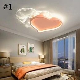 Moderne Lys Hjerteformet Innfelt Taklampe For Jenter