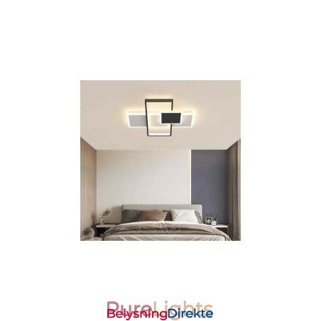 Moderne Taklampe Firkantet Akryl Innfelt Taklampe