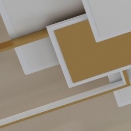 Moderne Taklampe Firkantet Akryl Innfelt Taklampe